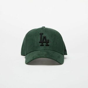 New Era Los Angeles Dodgers Faux Suede 9FORTY Adjustable Cap Dark Green/ Black imagine