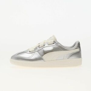 Sneakers Puma Palermo Wide Lace Metallic Puma Silver-White imagine