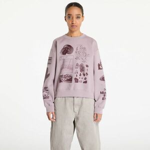 Hanorac Nike ACG "Tuff Fleece" Women's Therma-FIT Repel Crew-Neck Sweatshirt Lt Violet Ore/ Burgundy Crush imagine