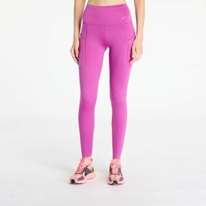 Colanți Nike Go Women's Firm-Support High-Waisted Full-Length Leggings with Pockets Hot Fuchsia/ Black imagine