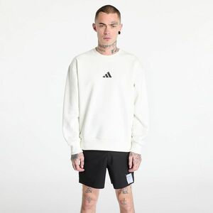 Hanorac adidas All Szn Graphic Crewneck Sweatshirt Off White/ Black imagine