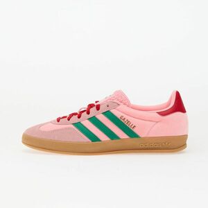 Sneakers adidas Gazelle Indoor W Court Green/ Glow Pink/ Gum 3 imagine