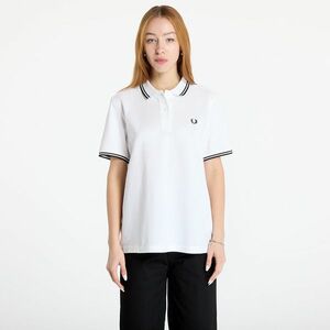 Tricou FRED PERRY Twin Tipped Polo Shirt White imagine