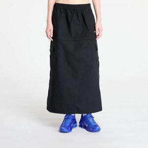 Nike Sportswear Essential Women's Mid-Rise Woven Cargo Midi Skirt Black/ White imagine