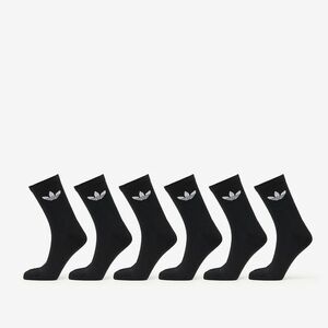 adidas Trefoil Crew Sock Cushion 6-Pack Black imagine