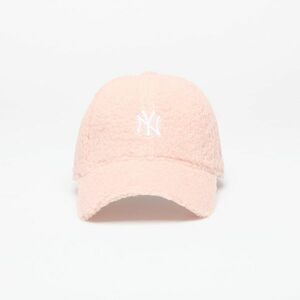 New Era New York Yankees MLB Womens Borg 9FORTY Adjustable Cap Pink Lemonade/ White imagine