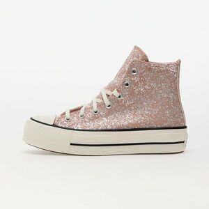 Sneakers Converse Chuck Taylor All Star Lift Platform Glitter Dusty Cinder/ Egret/ Black imagine