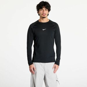 Tricou Nike Pro Warm Men's Long-Sleeve Top Black/ White imagine