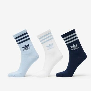 adidas 3 Stripes Crew Sock 3-Pack Wonder Blue/ Night Indigo/ White imagine