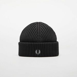 FRED PERRY Cotton Rib Beanie Anchor Grey imagine