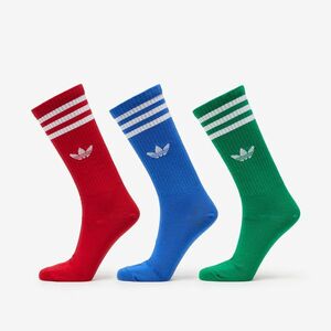 adidas High Crew Sock 3-Pack Blue/ Red/ Green imagine