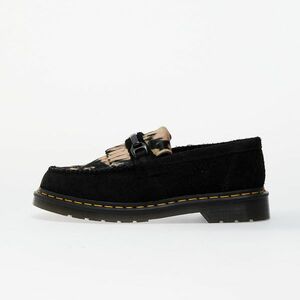 Sneakers Dr. Martens Adrian Snaffle Black Long Napped Suede & Black/Beige Contrast Hair On imagine