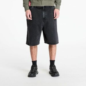 Pantaloni scurți Carhartt WIP Rivet Short Black Stone Washed imagine