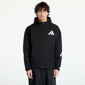 Hanorac adidas Z.N.E. Full Zip Hooded Black/ White imagine