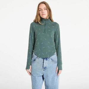 Tricou Nike Sportswear Women's Slim 1/2-Zip Long-Sleeve Logo Top Vintage Green/ Light Army/ Vintage Green imagine