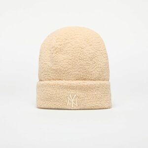 New Era New York Yankees Knit Medium Wmns MLB Wmns Borg Beanie Stone imagine