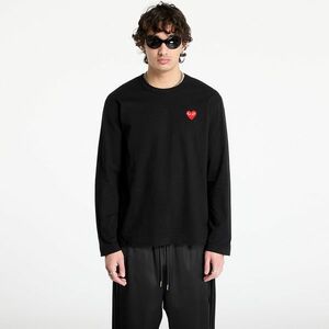 Tricou Comme des Garçons PLAY Long Sleeve Tee UNISEX Black imagine