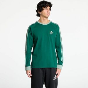 Tricou adidas Adicolor Classics 3-Stripes Longsleeve T-Shirt Collegiate Green imagine