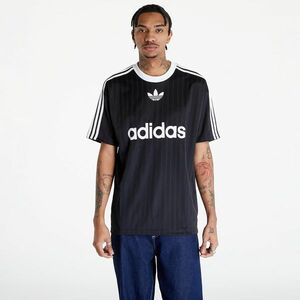 Tricou adidas Adicolor Poly Short Sleeve Tee Black/ White imagine