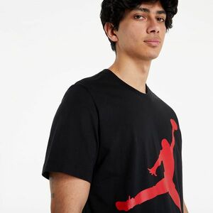 Tricou Jordan Jumpman Air Hybrid Crew Black/ Gym Red imagine