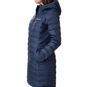 Jacheta Columbia Lake 22™ Down Long Hooded Jacket Blue imagine