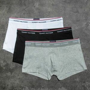 Tommy Hilfiger 3 Pack Low Rise Trunks Black/ White/ Grey Heather imagine