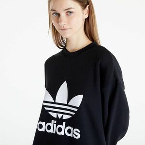 Hanorac adidas Trefoil Crew Sweatshirt Black imagine