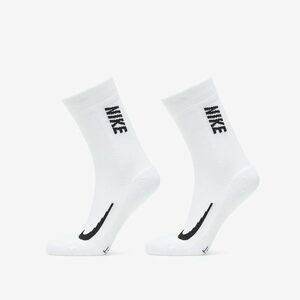 Nike Multiplier Max Crew 2-Pack White/ Black imagine