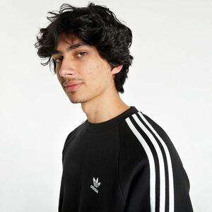 Hanorac adidas Originals 3-Stripes Crewneck Black imagine