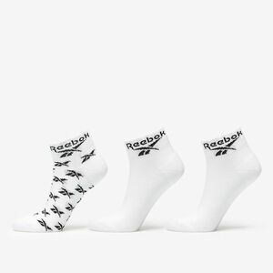 Reebok Classics Fo Ankle Socks 3 Pack White imagine