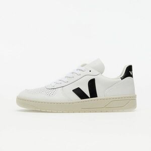 Sneakers Veja V-10 Leather Extra-White Black imagine