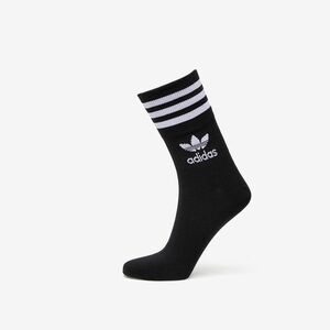 adidas Mid Cut Crew Socks 3-Pack Black/ White imagine