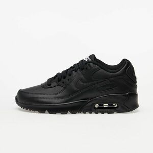 Sneakers Nike Air Max 90 Leather (GS) Black/ Black-Black-White imagine