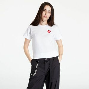 Tricou Comme des Garçons PLAY Short Sleeve Knit T-Shirt White imagine