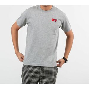 Tricou Comme des Garçons PLAY Tee Grey imagine