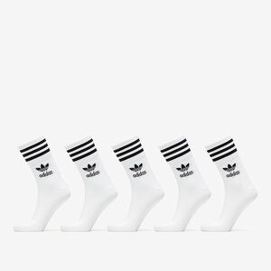 adidas Mid Cut Crew 5-Pack White imagine