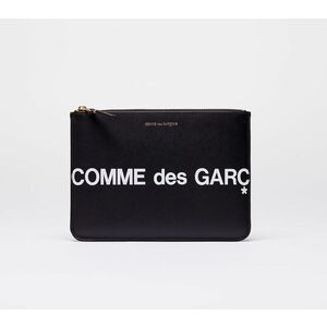 Portofel Comme des Garçons Huge Logo Wallet Black imagine