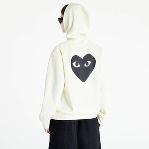 Hanorac Comme des Garçons PLAY Zip Hoodie Ivory imagine