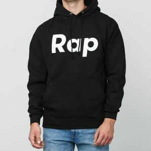 Hanorac RAP Hoodie Black/ White imagine