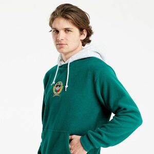 Hanorac adidas Originals Collegiate Crest Hoodie Collegiate Green/ Light Grey Heather imagine