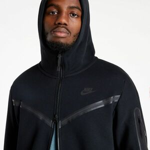 Hanorac Nike Sportswear Tech Fleece Men's Full-Zip Hoodie Black/ Black imagine