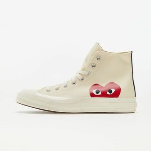 Sneakers Converse x Comme des Garcons PLAY Chuck 70 Hi Milk/ White/ High Risk Red imagine