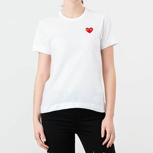 Tricou Comme des Garçons PLAY T-Shirt Short Sleeve White imagine