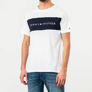 Tricou Tommy Hilfiger Logo Flag Tee White/ Navy imagine