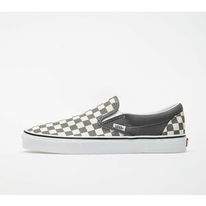 Sneakers Vans Classic Slip-On (Checkerboard) Pewter/ True White imagine