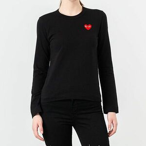 Tricou Comme des Garçons PLAY Longsleeve Tee Black imagine