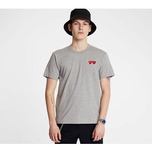 Tricou Comme des Garçons PLAY Tee Grey imagine