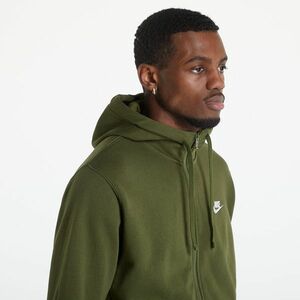 Hanorac Nike Sportswear Club Men's Full-Zip Hoodie Rough Green/ Rough Green/ White imagine