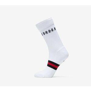 Jordan Legacy 2 Pair Crew Socks White/ Gym Red/ Black imagine