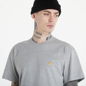 Tricou Carhartt WIP S/S Chase T-Shirt Grey Heather/ Gold imagine